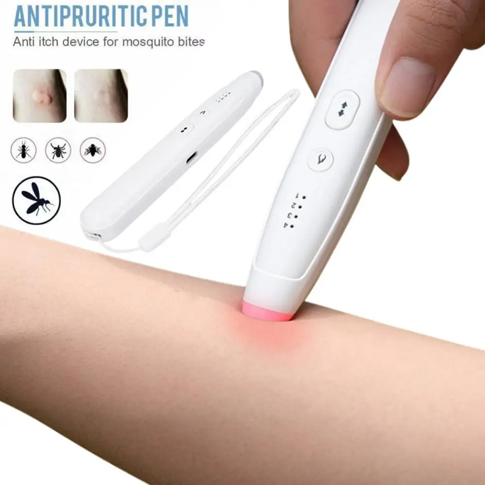 NEW Electronic Mosquito Bite Pen Rechargable Relieve Itching Pen Natural Mosquito Bite Pen Chemical-Free Portable Anti-Itch Pen