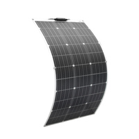 18v 100w 200w flexible solar panel with 10A/20A solar regulator cable for 12v battery charger home roof