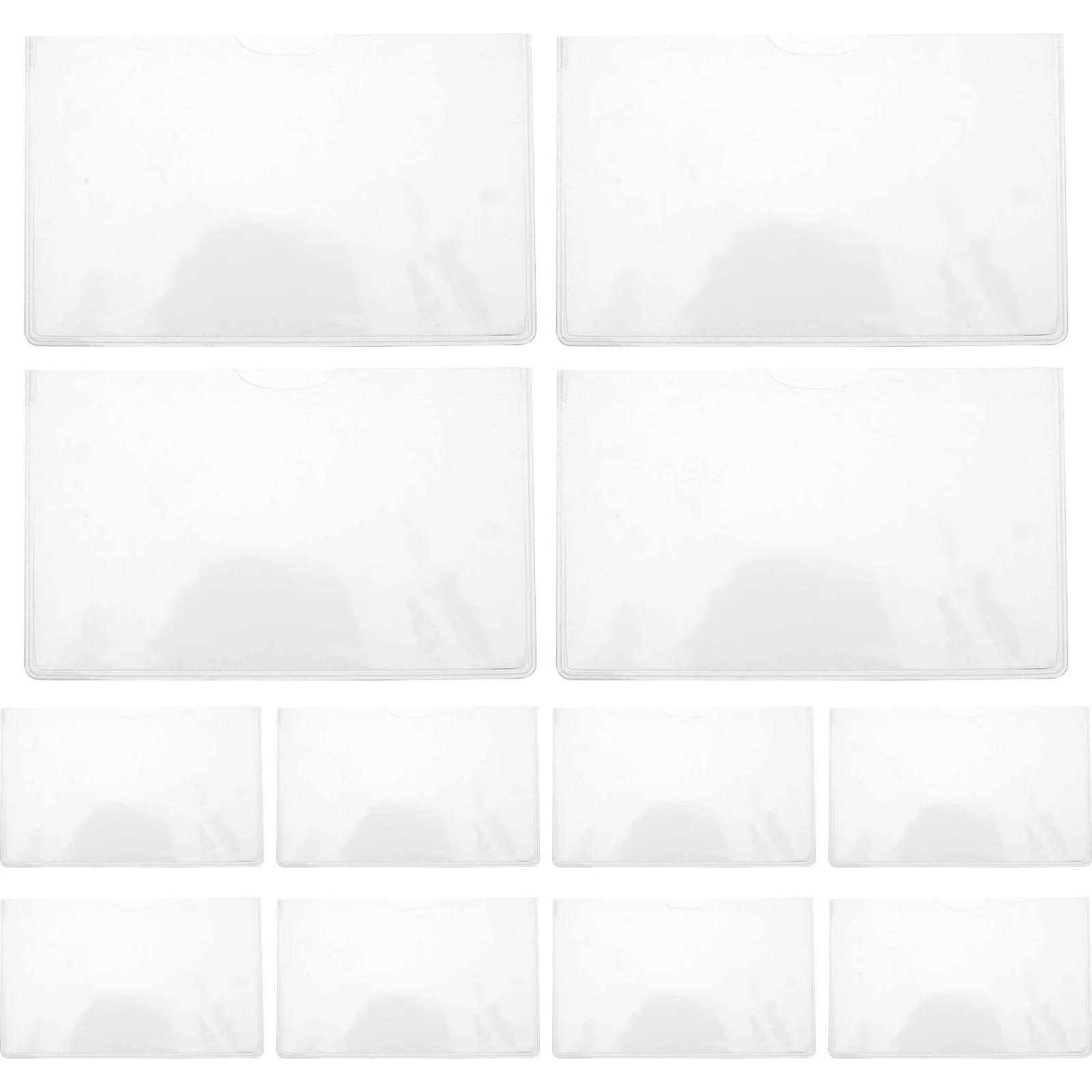 

20pcs Card Protector Sleeves Clear Pvc Plastic Id Credit Business Social Security Card Holders Transparent Protection