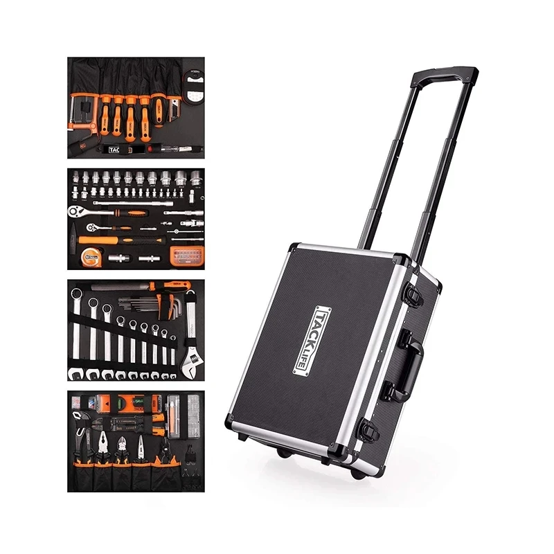 Multifunctional Home Hardware Toolbox Combination Set Assembly Aluminum Storage Box