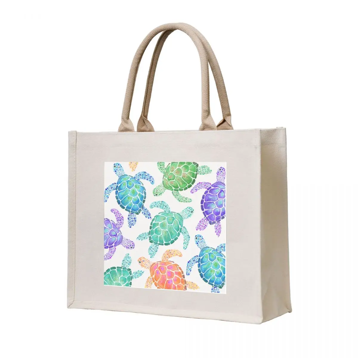 

Turtle pattern (colour) Tote Bag shopper bag woman Women's handbag hand bags shopping bags foldable