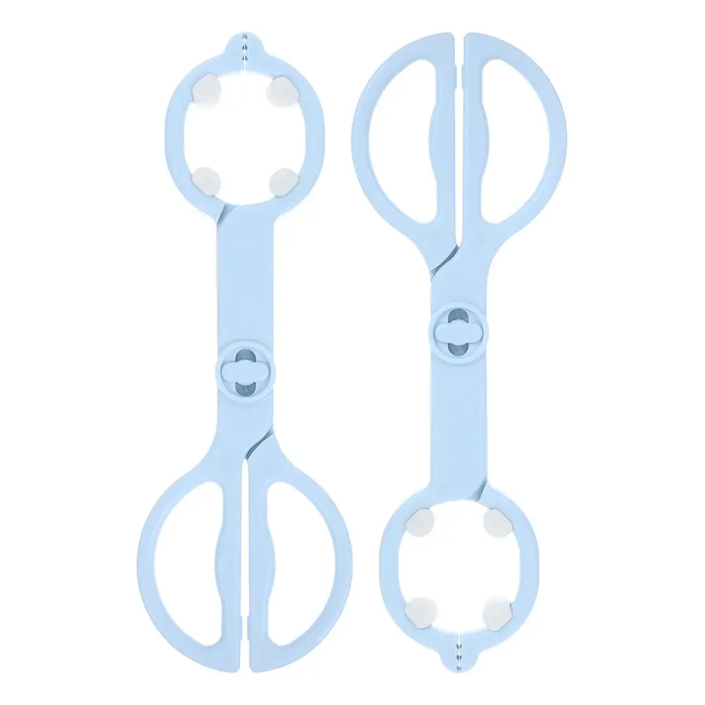 2Pcs Baby Bottle Tongs Anti-Scald Nursing Bottle Clip Heat Resistant Multi-Function Feeder Clamp Tool Reusable Plastic