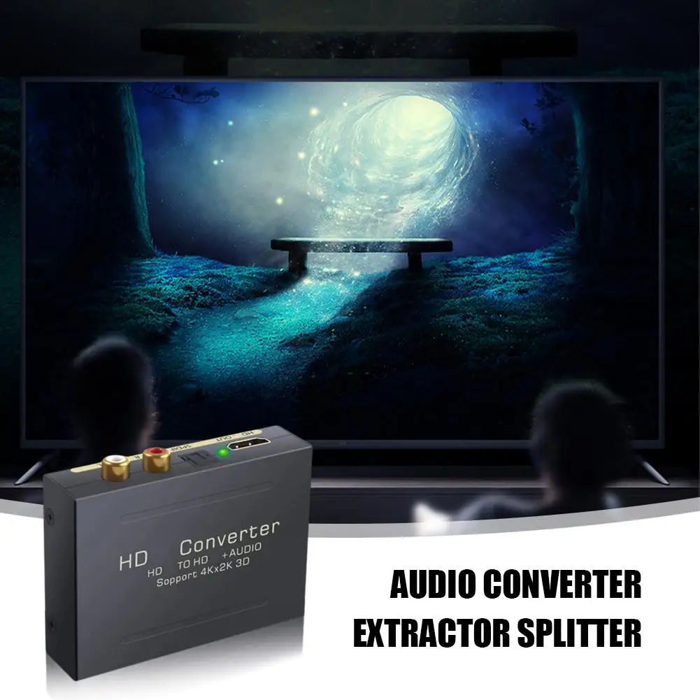 Für HDMI-Audio- und Video-Separator für HDMI zu HDMI mit optischen digitalen Audio- und linken und rechten Analogkanälen 2.1/5 R6L1