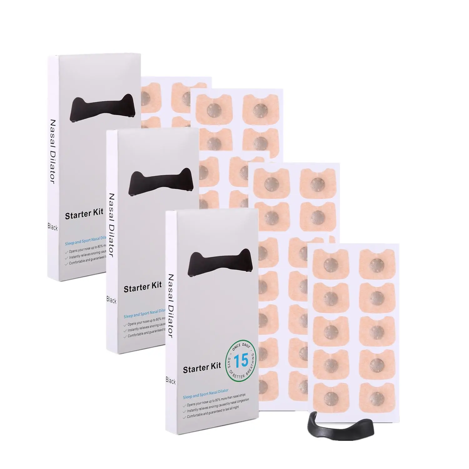 

3 Boxes New Nasal Breathing Dilators Magnetic Nasal Strips Increase Air Improve Sleep Quality Reduce Snoring