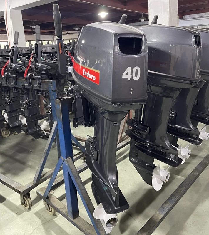 40HP 2 Stroke Round Head Enduro Outboard Engine for Fishing Boats Rubber Boats