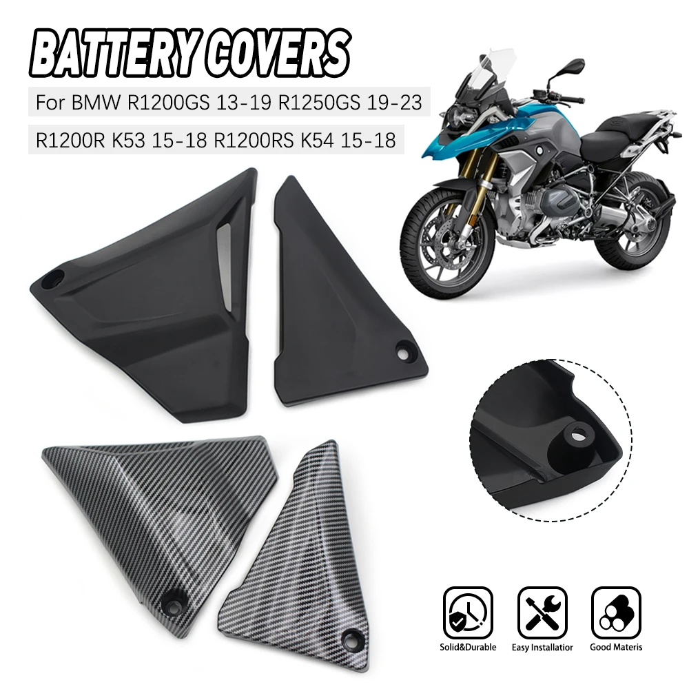 Motorcycle Battery Covers For BMW R1200GS K50 2013-2019 R1250GS ADV K51 2019-2024 R1200R K53 R1200RS K54 2015-2018 R1250R 19-25