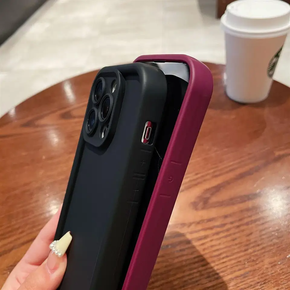 Funda de silicona suave premium de color sólido para iPhone 16e 16 Pro Max 15 14 Plus 13 12 Mini 11 Pro, a prueba de golpes 5