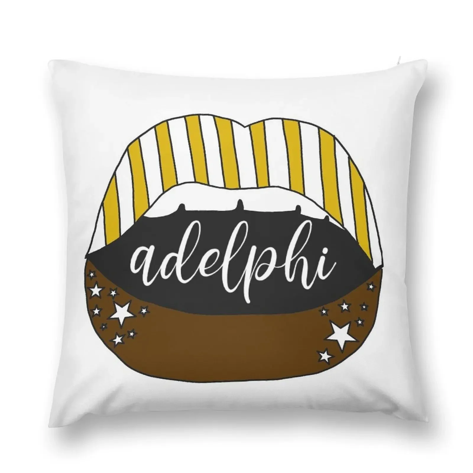 

Adelphi Mouth, Stars, and Stripes Sticker Throw Pillow Sofa Cushions Covers Pillowcases pillow