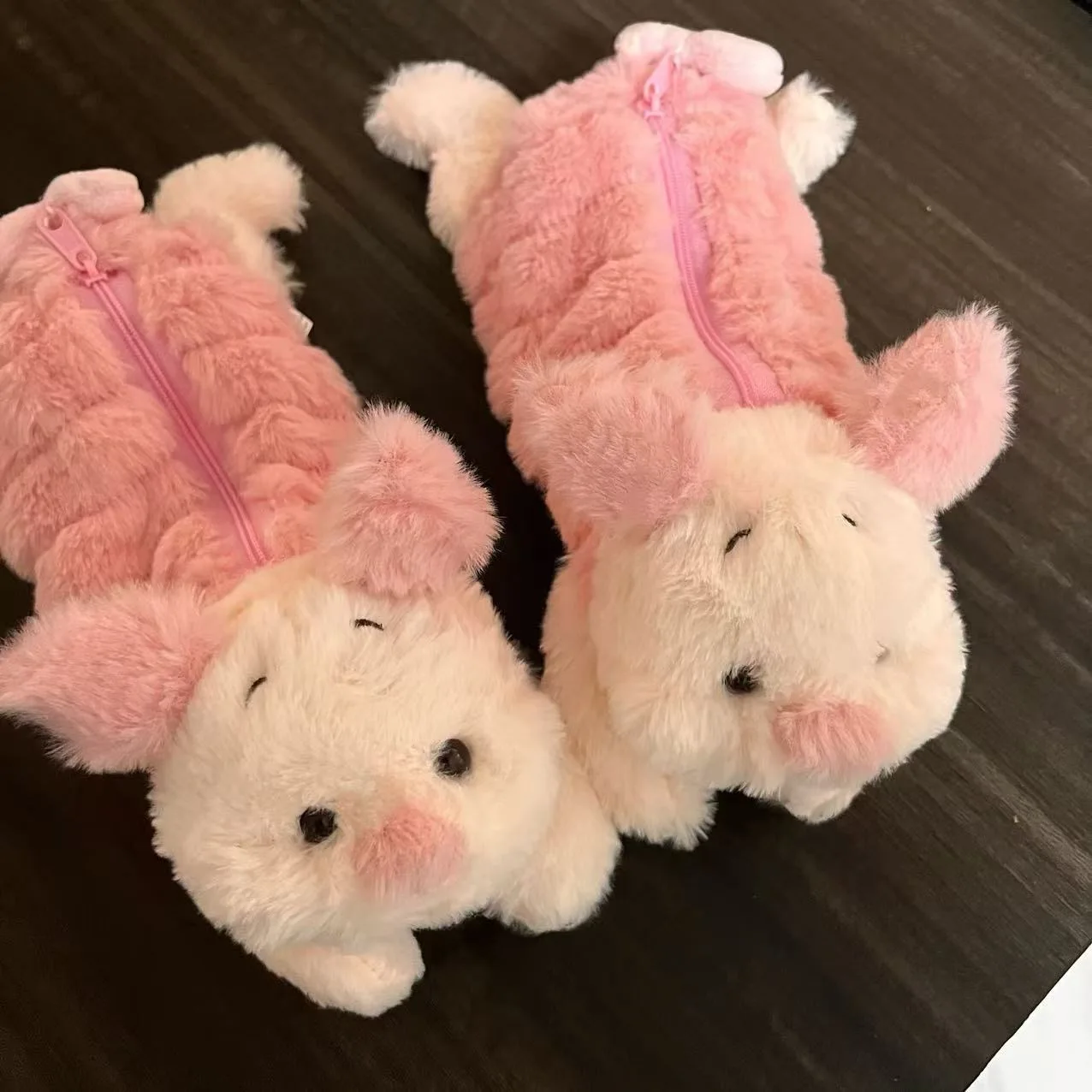 ديزني خنزير صغير أفخم حقيبة أقلام رصاص Kawaii Eeyore أفخم دمية حقيبة أقلام رصاص طالب الكرتون الحلي دراسة القرطاسية أفخم حقيبة أقلام رصاص #2