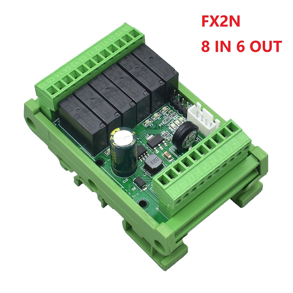 FX2N-14MR PLC Input Output Module With Programmable Controller 8In6 Out Relay Output DC 24V Industrial Automation Control Board
