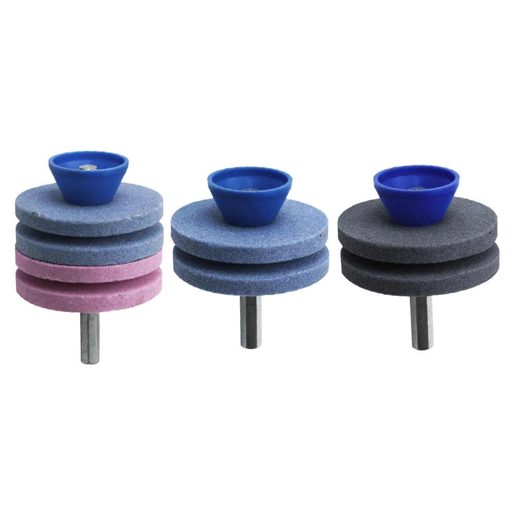 1pc Grinding Head Sharpener Double-layer Four-layer Grinding Wheel Lawn Mower Sharpener New Professional Sharpener