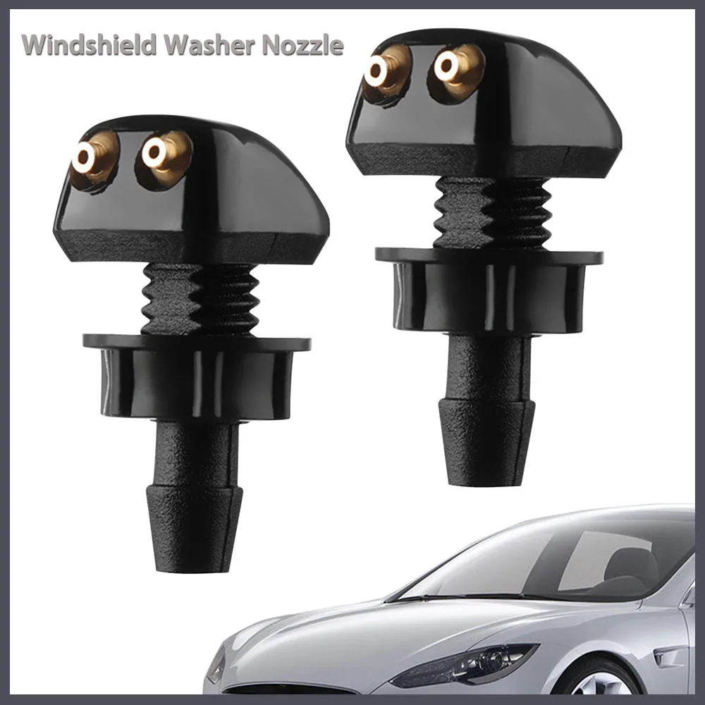 

Car Front Windshield Washer Wiper Nozzle Sprayer For Auto Windscreen Washing Nozzle Replacement Easy Assembly 2PCS