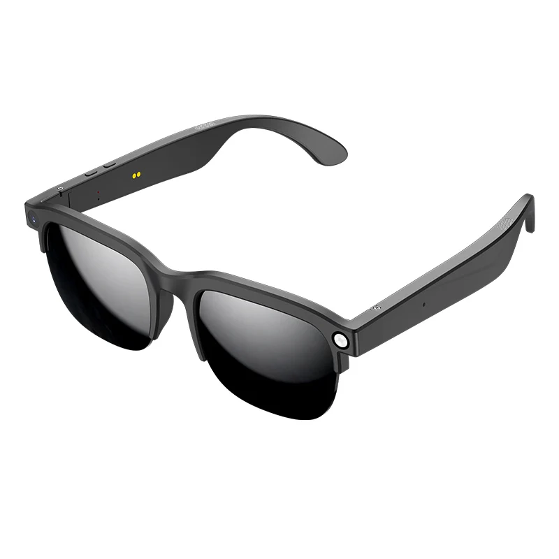 intelligent AI smart glasses have megapixel camera, video, WIFI, noise reduction, and AI global language translation functions