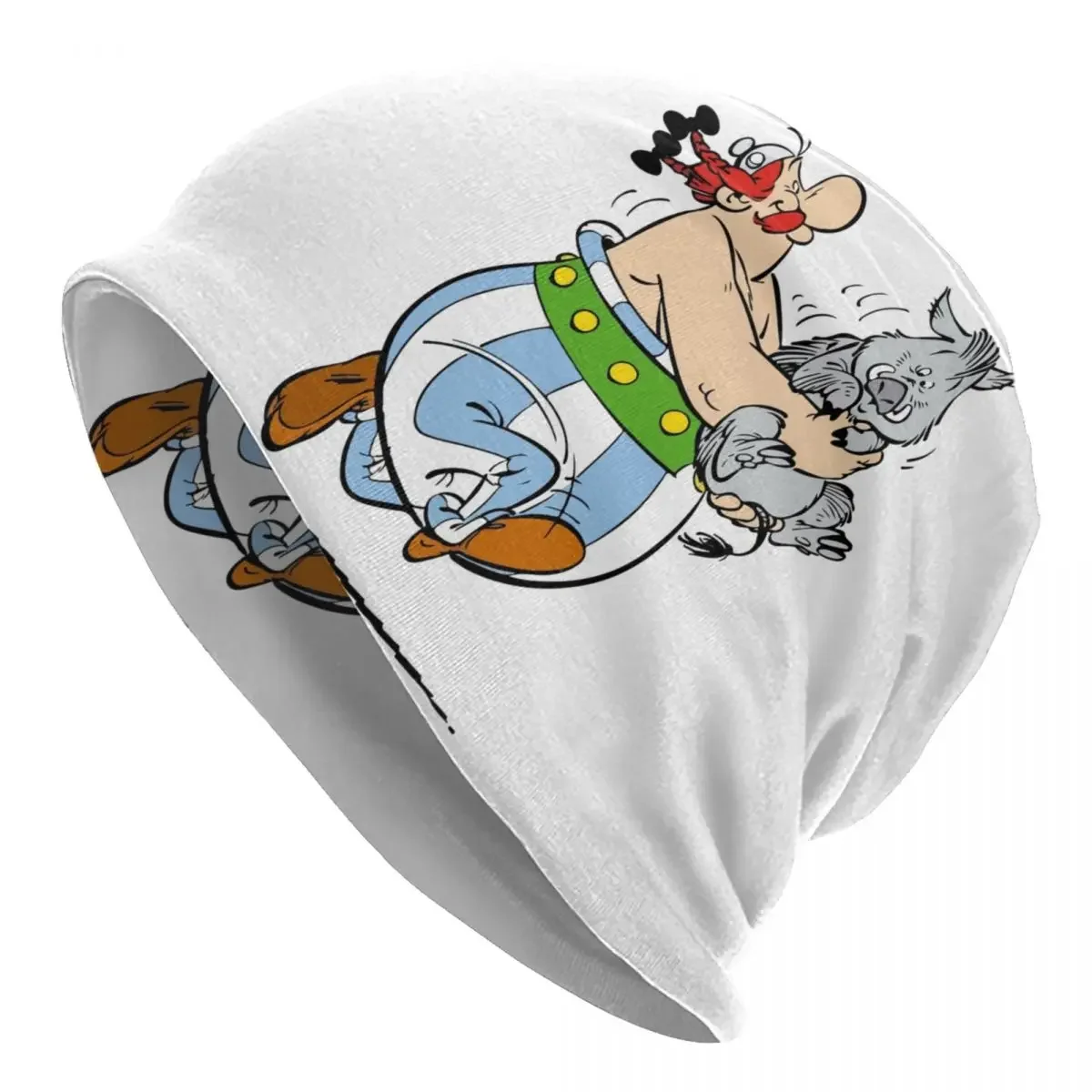 Asterix And Obelix Skullies Beanies Caps Men Women Unisex Trend Winter Warm Knitted Hat Adult Cartoon Bonnet Hats