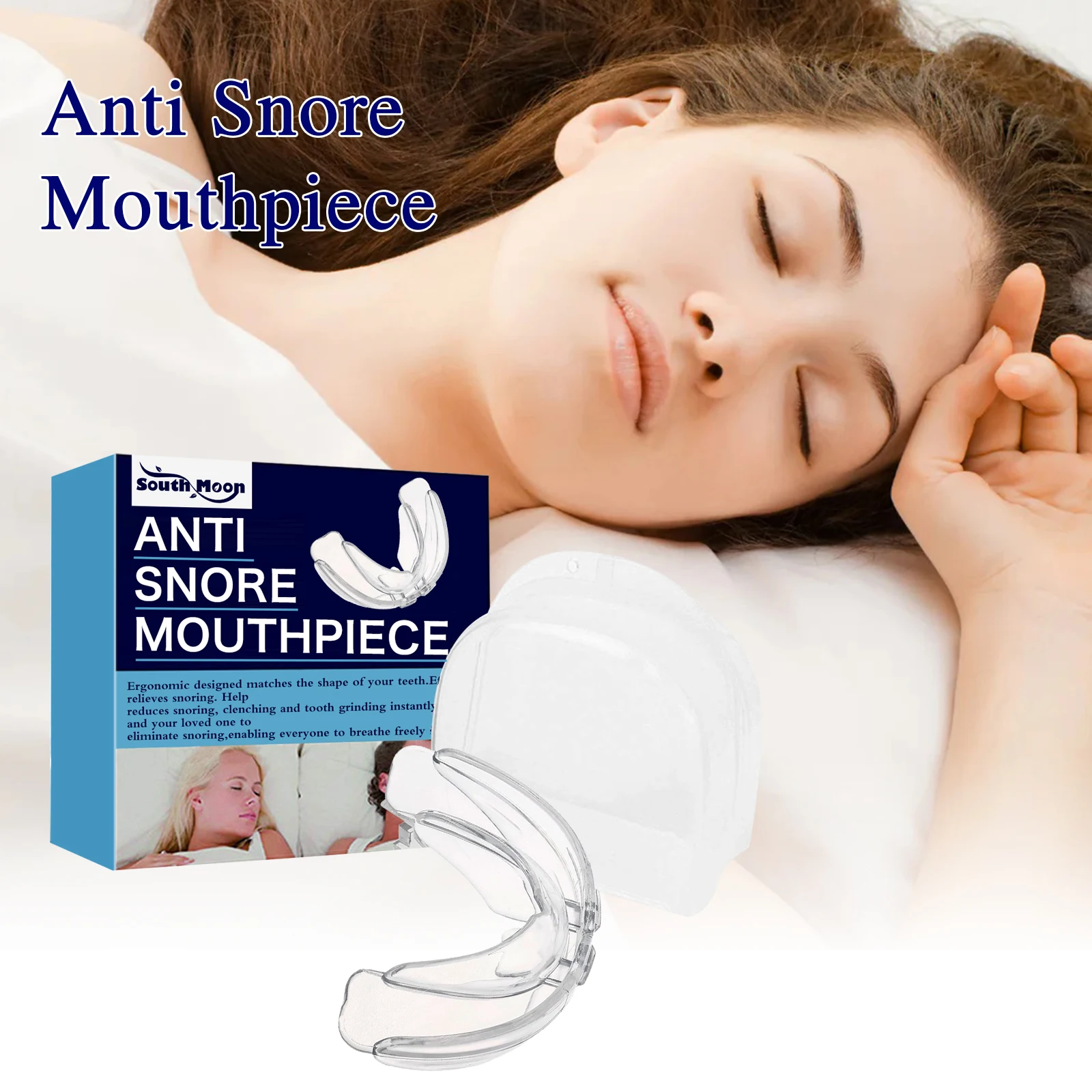 

Противоснорковая капа для рта, защита от храпа и скрежета зубами во время сна, комфортная стоматологическая капа для улучшения сна