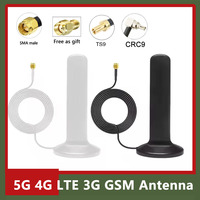 Full Band 600~6000Mhz 5G 4G LTE 3G GSM Omni WiFi Antenna High Gain 15dbi Router Wireless Aerial TS9 SMA CRC9 Male Signal Boost