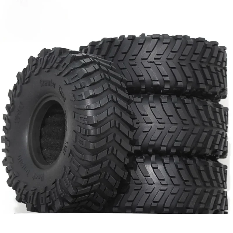 

4PCS 120MM 1.9" Rubber Rock Tyres Wheel Tires for 1:10 RC Crawler Car Axial SCX10 90046 AXI03007 TRX4 Redcat Gen8