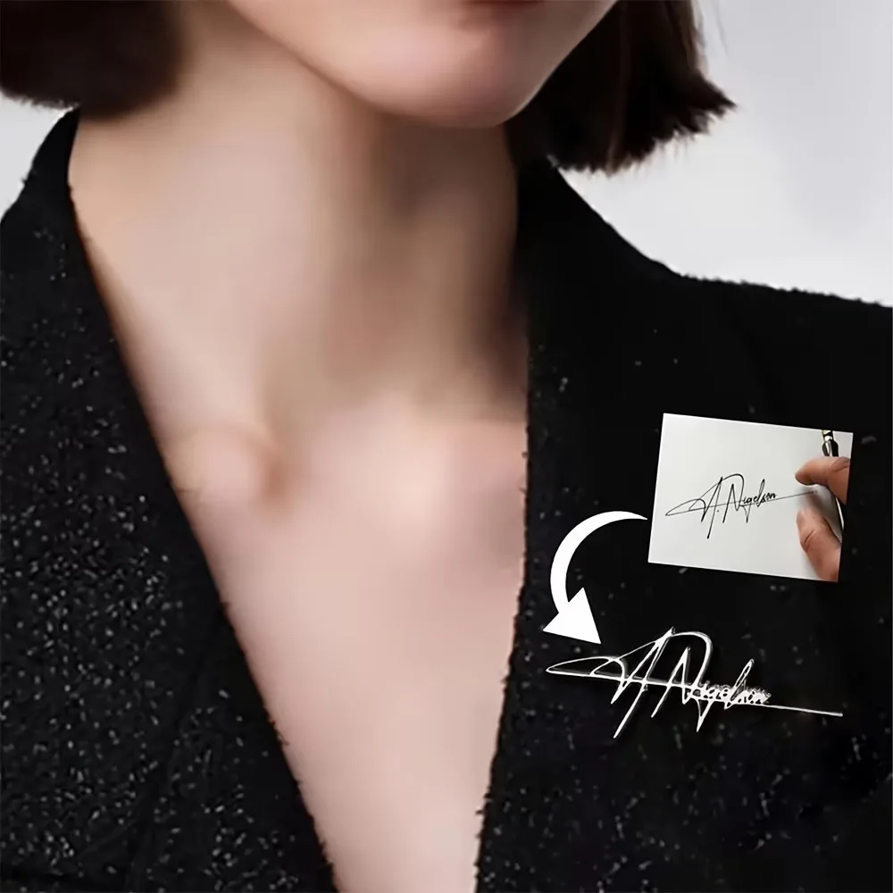 Customizable Company Logo Lapel Pin Personalized Painting Image Stainless Steel Brooch Collar Pin Gift Badge Jewelry for Clothin