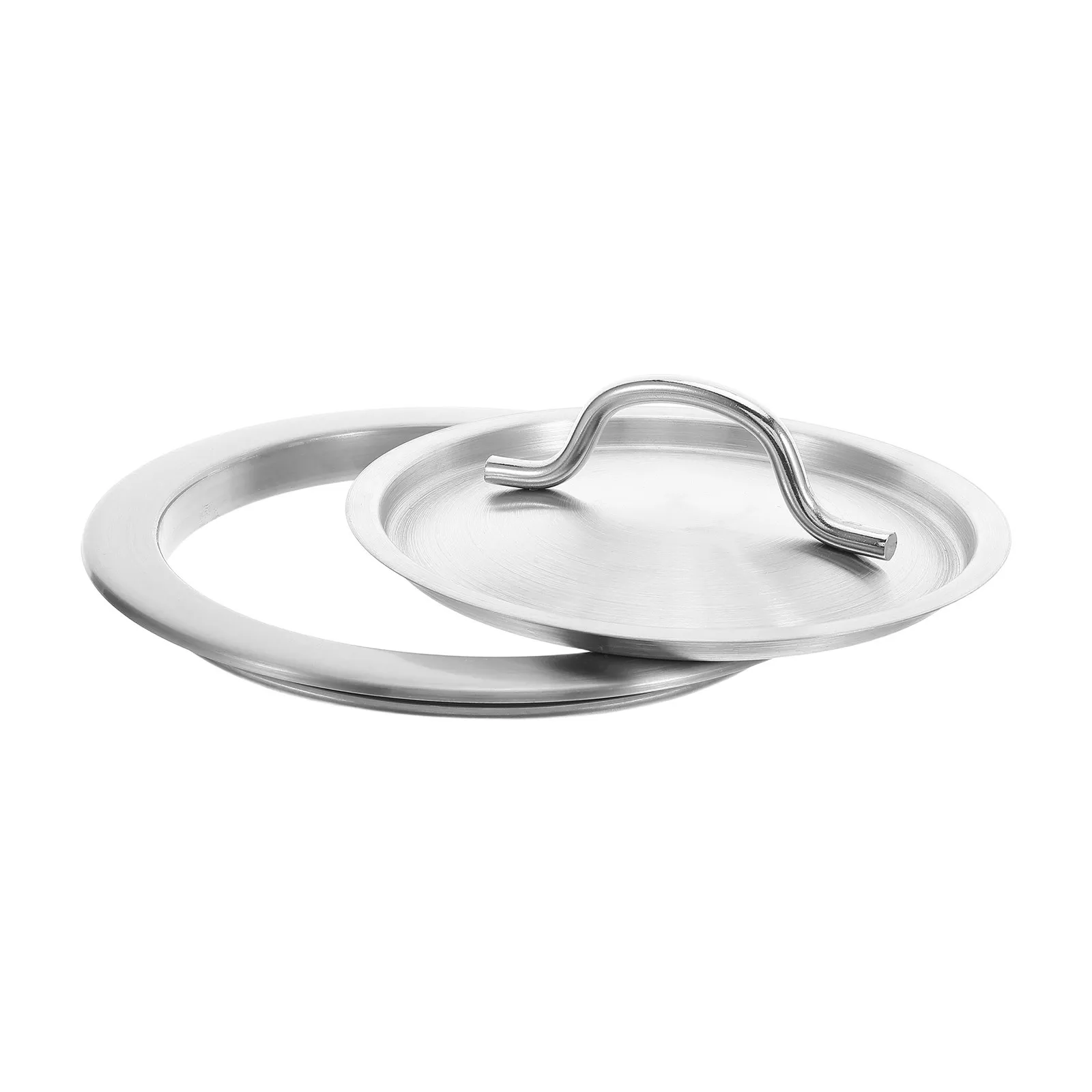 

Countertop Built-in Trash Can Lid Stainless Steel Embedded Garbage Cover Handle Kitchen Sink Waste Bin Lid Countertop Trash Can