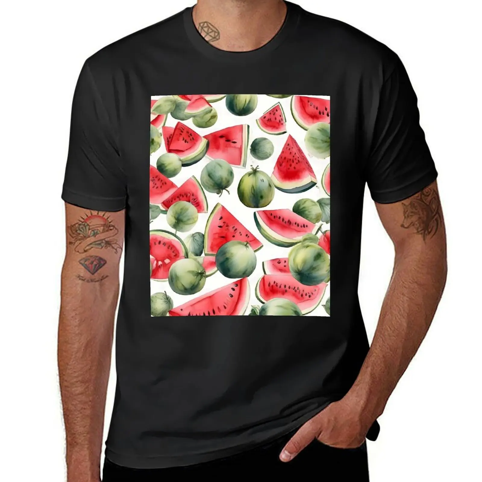 Cute watermelon T-Shirt boys whites sublime for a boy quick drying fruit of the loom mens t shirts