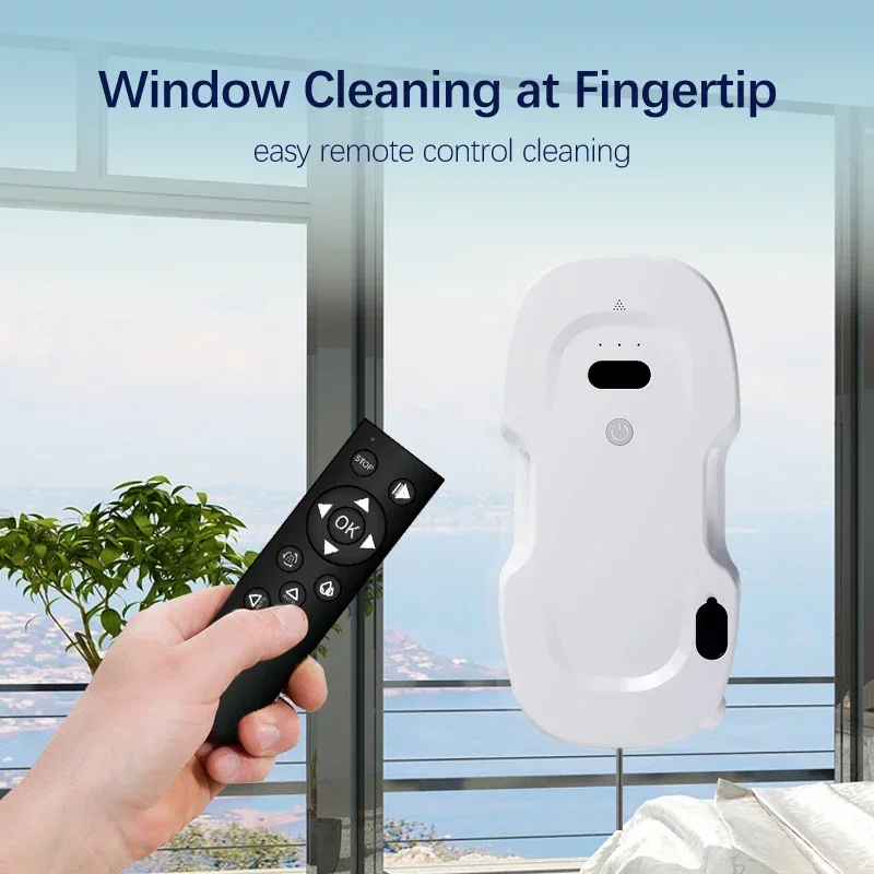 

-NEW 5600Pa High Suction Window Cleaning Robot Electric Smart Water Spray Window Cleaner Robot Anti-falling Vacuum Cleaner
