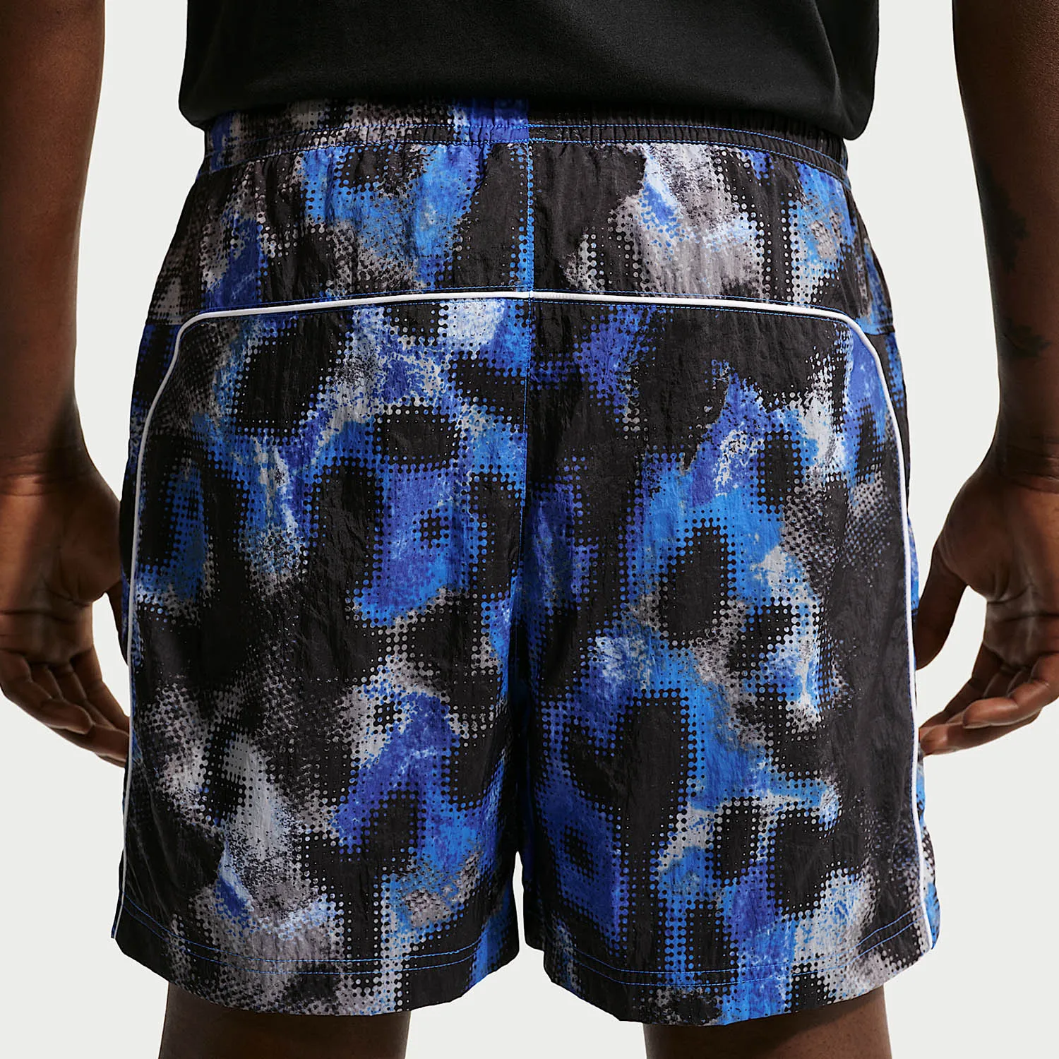 Nike genuine Air woven shorts new men's crystal blue black shorts IF1311-452