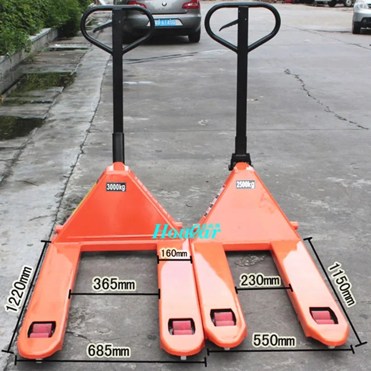 CBY23T Manual Forklift Weighing Hand-pulled Trailer Diniu Electronic Scale Hydraulic Truck