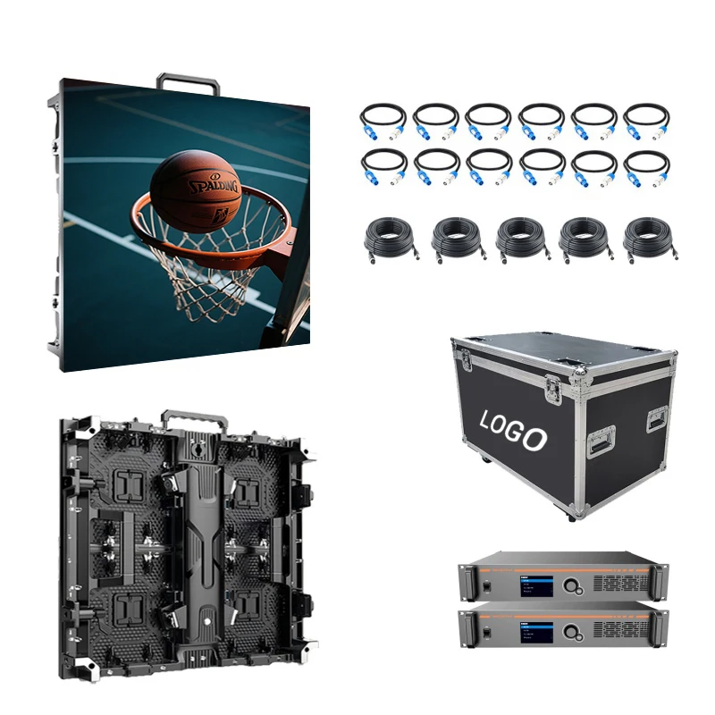 P3.91 High Refresh IP65 Waterproof Outdoor Rental LED Display Panel Aluminum Cabinet Stage Background Advertising Screen