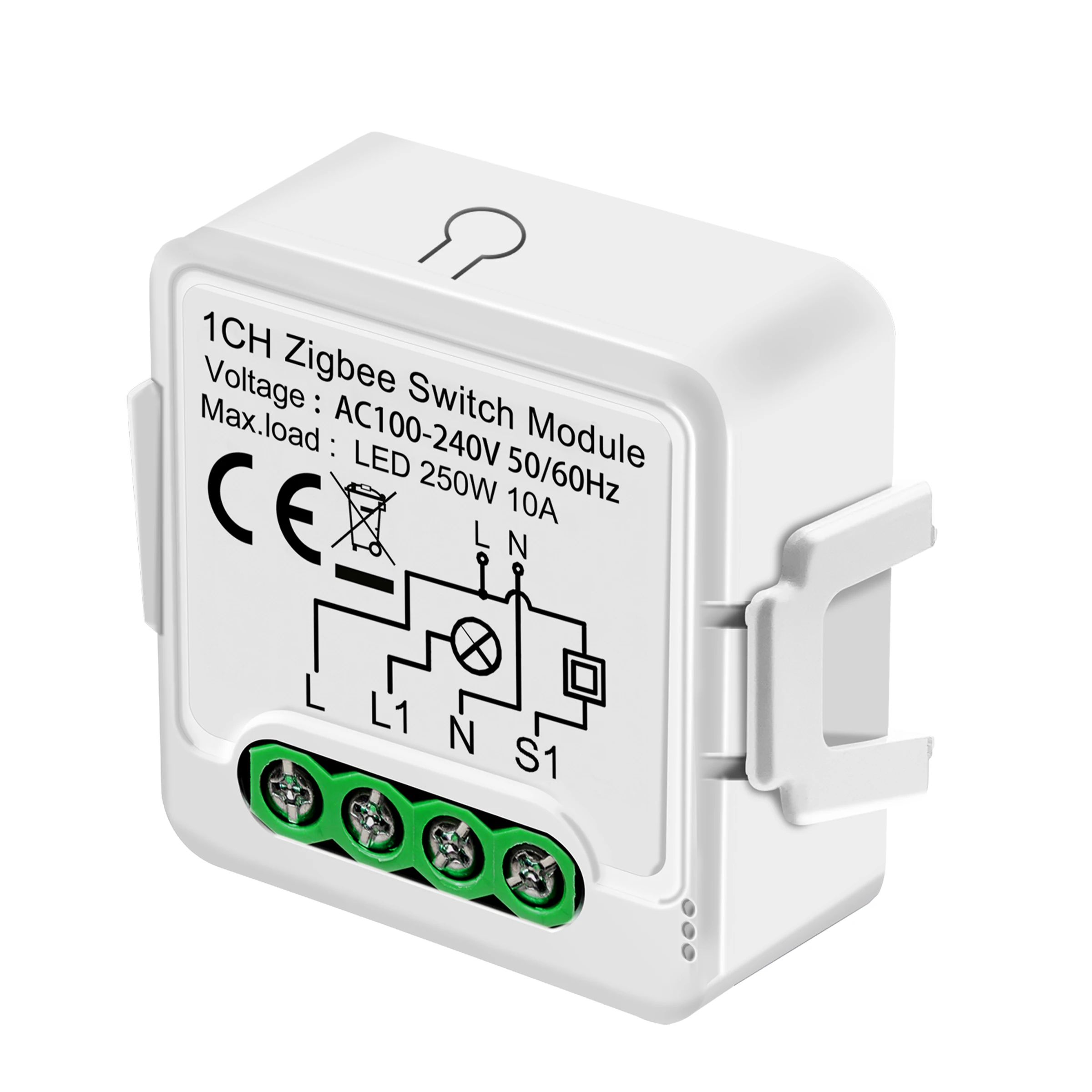 GIRIER Tuya ZigBee 3.0 Schaltmodul 10A Smart Home DIY Schalter 1 2 3 4 Gang Unterstützt 2-Wege-Steuerung Kompatibel mit Alexa Google Home