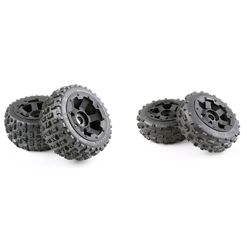 Pneus e cubo de roda para carro RC, 1/5 Hpi Km, Baja 5B, traseira 170x80, 4 pcs