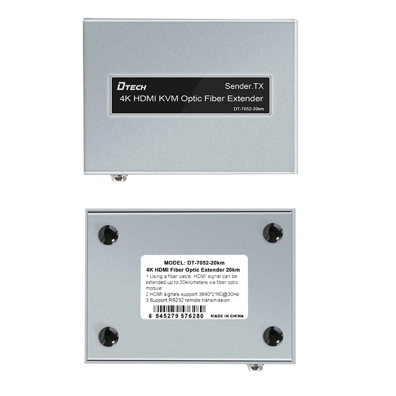 DTECH Good Quality Support Ir 4K Kvm Usb C Hdmi to Fiber Optic Extender With a Fiber Module 300M