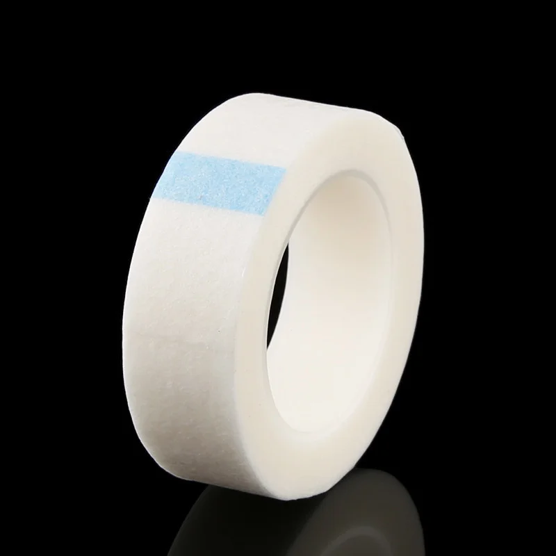 1/5/10/20/50PCS 9Mx1.25cm Non Woven Fabric Adhesive Tape For Fake Eyelashes Breathable Eyelash Extension Paper Tape Roll