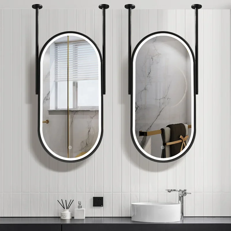 Bathroom Mirror Hanging Ceiling HD Reflection Explosion Proof