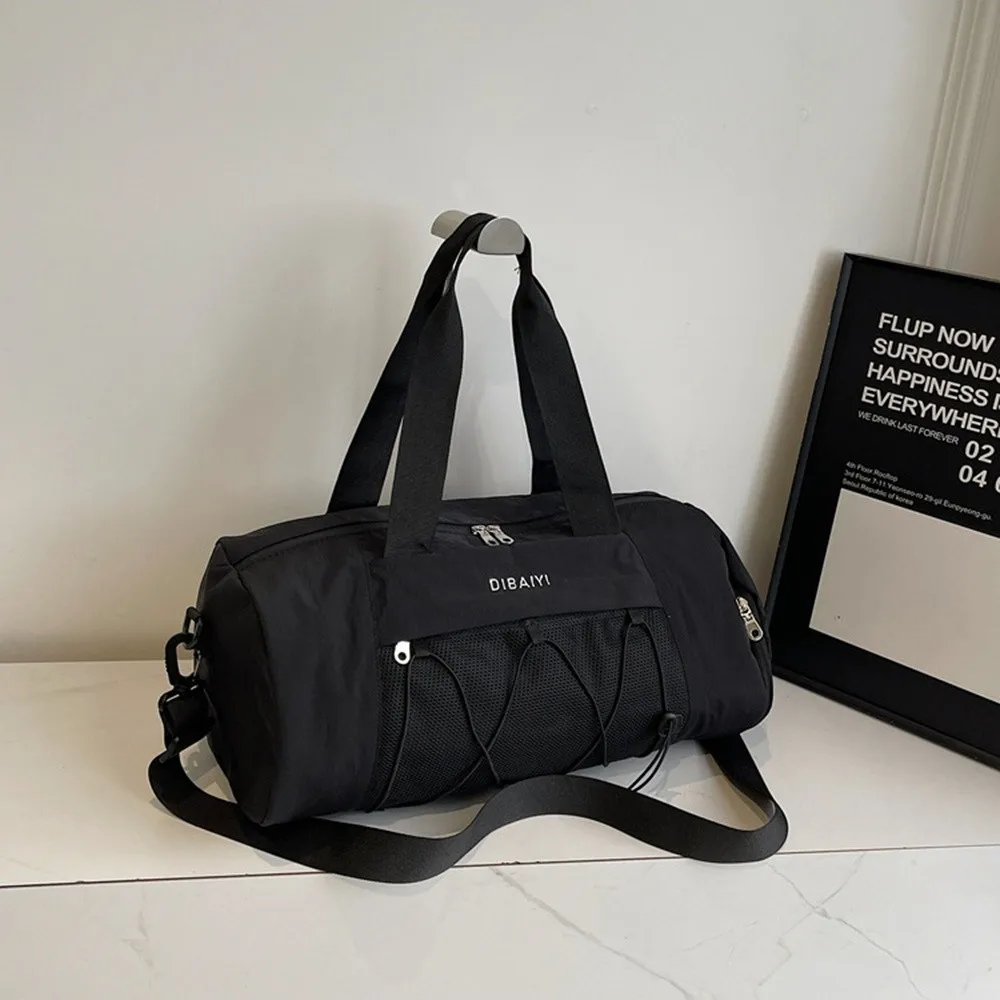 Korean Style Travel Luggage Bag Waterproof Large Capacity Gym Bag Carrying Single Shoulder Sports Fitness Handbag Sports