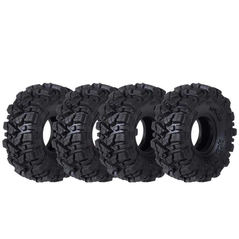 

1 в 4 шт. резиновые черные шины противоскользящие шины для 1/18 RC Crawler Car Traxxas TRX4M SCX24 FMS аксессуары