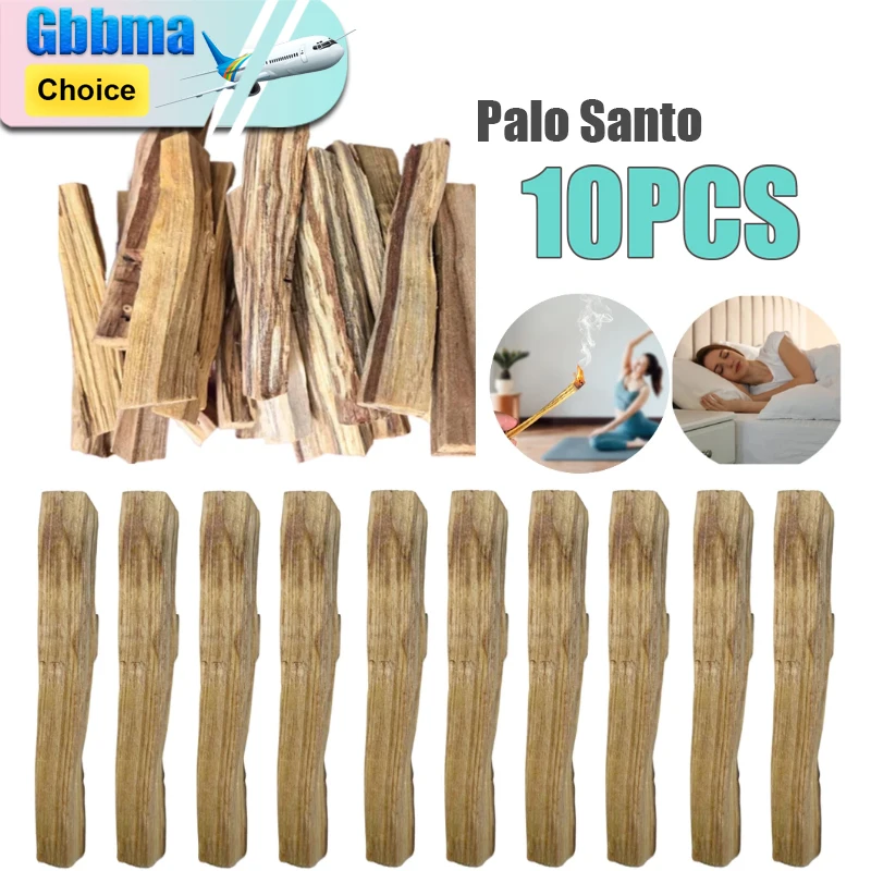 10/1pcs Palo Santo Natural Incense Sticks Wooden Smudging Stick for Indoor Purifying Yoga Healing Aromatherapy Burn Wooden Strip