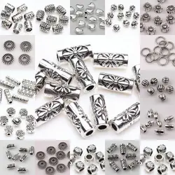 100pcs/lot Tibetan Silver Plated Loose Spacer Beads Metal beads Charms For Jewelry Making DIY Jewelry Finding Bracelets Necklace