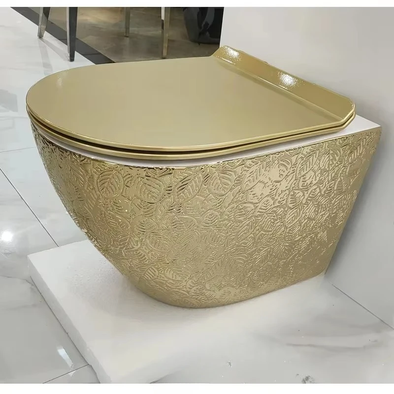 WC RIMLESS GOLDEN WALL HUNG