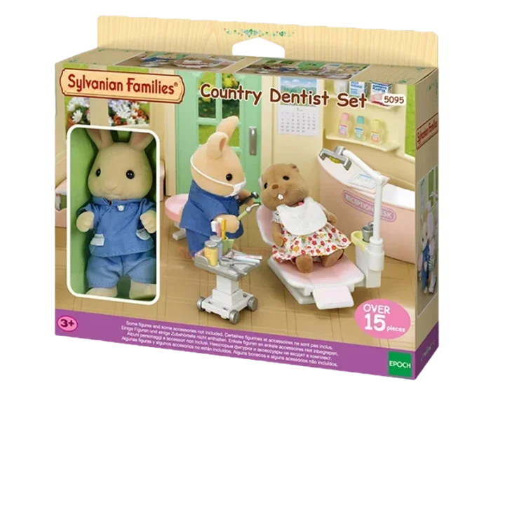 Sylvanian Family O Médico e Dentista Série, Sylvanian Famílias, Floresta, Dentistas Clínica, Ornamento do quarto, Presentes de Aniversário