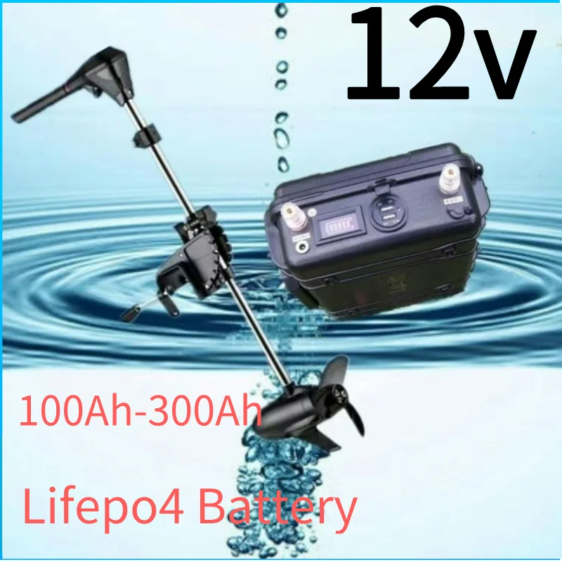 12V 100Ah-300Ah Toolbox Type LiFePO4 Battery Packs Deep Cycle with BMS Portable Power Station for Outdoor Work Party Camping Fis