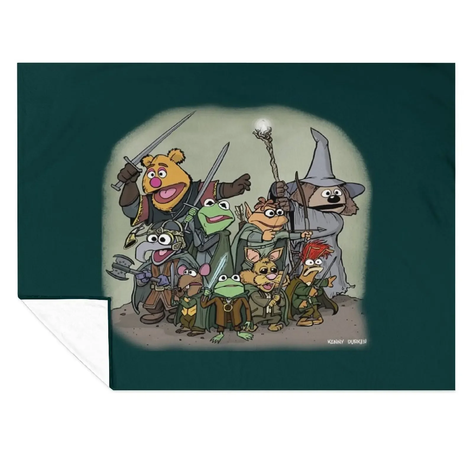 

Fellowship of the Muppets Throw Blanket Giant Sofa Picnic Nap Luxury Thicken Blankets