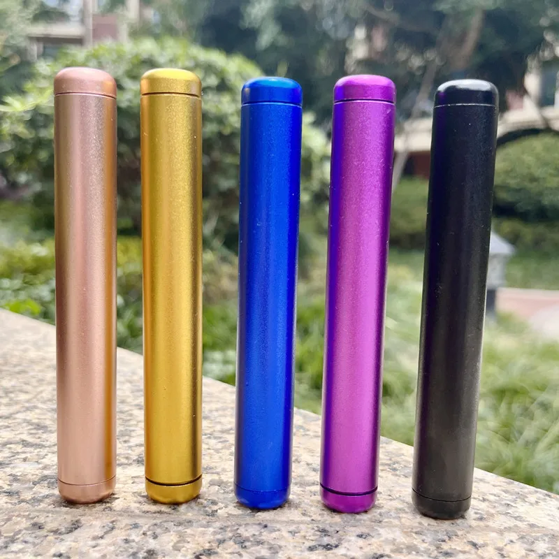 

20pcs 110MM Aluminum Airtight Storage Tube Container Lightweight Cigarette Holder Smell Proof Waterproof Smoking Accessories