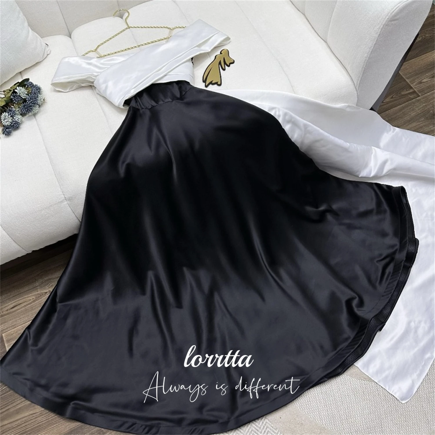 Loretta Maßgeschneidertes Hochzeitskleid, Grace-Zeremonie, Damenkleid, Kleider, mittellanges Abendkleid, Abschlussball, neue Abendkleider