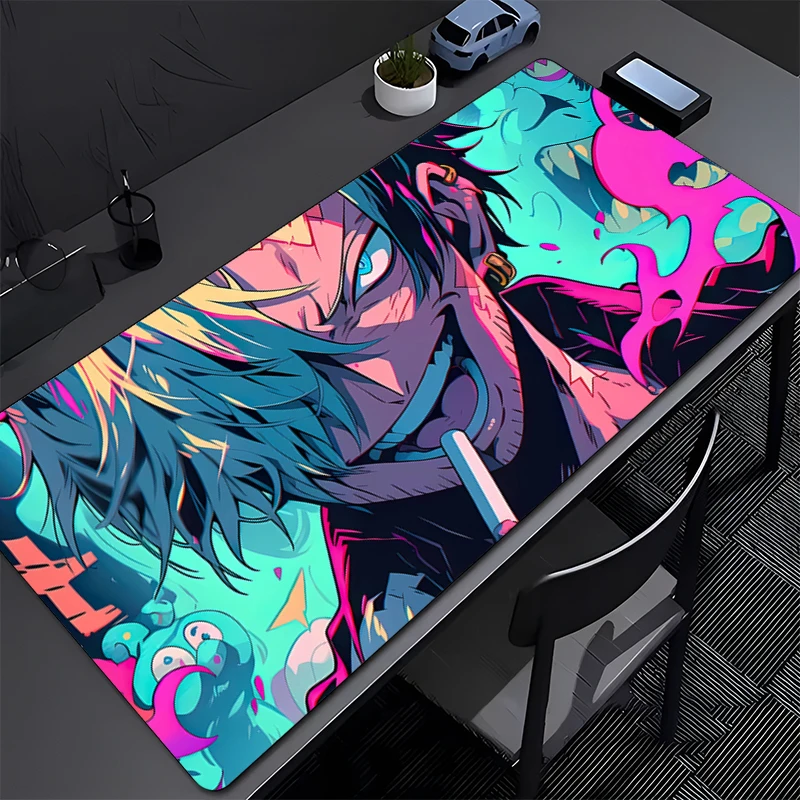 

Mouse Pad big ONE PIECE Sanji Computer Office Game Table Mats Rubber Anti-slip Gaming Keyboard coaster Long Desk Pads Mousepad