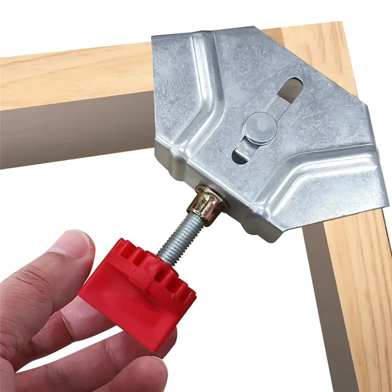 ABZV-Morsetti angolari per la lavorazione del legno Morsetto ad angolo retto da 90 gradi con ganascia oscillante regolabile per tubi metallici in legno e vetro