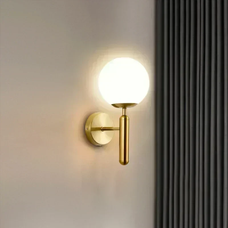 

G9 Single Head Creative Personality Nordic Style Wall Lamp Simple Modern Bedroom Bedside Lamp TV Background Light Fixtures