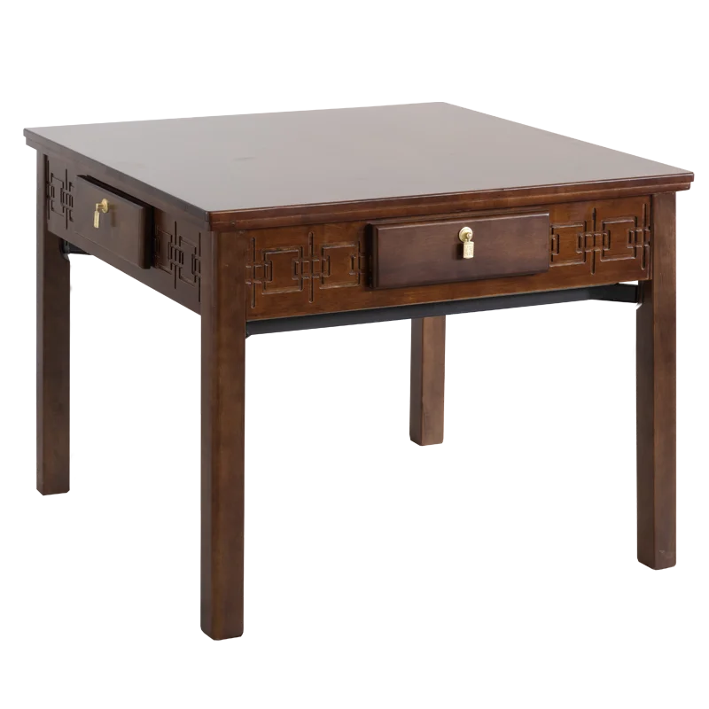 Intelligent new electric silent single automatic mahjong table rubber wood solid wood Chinese mahjong table