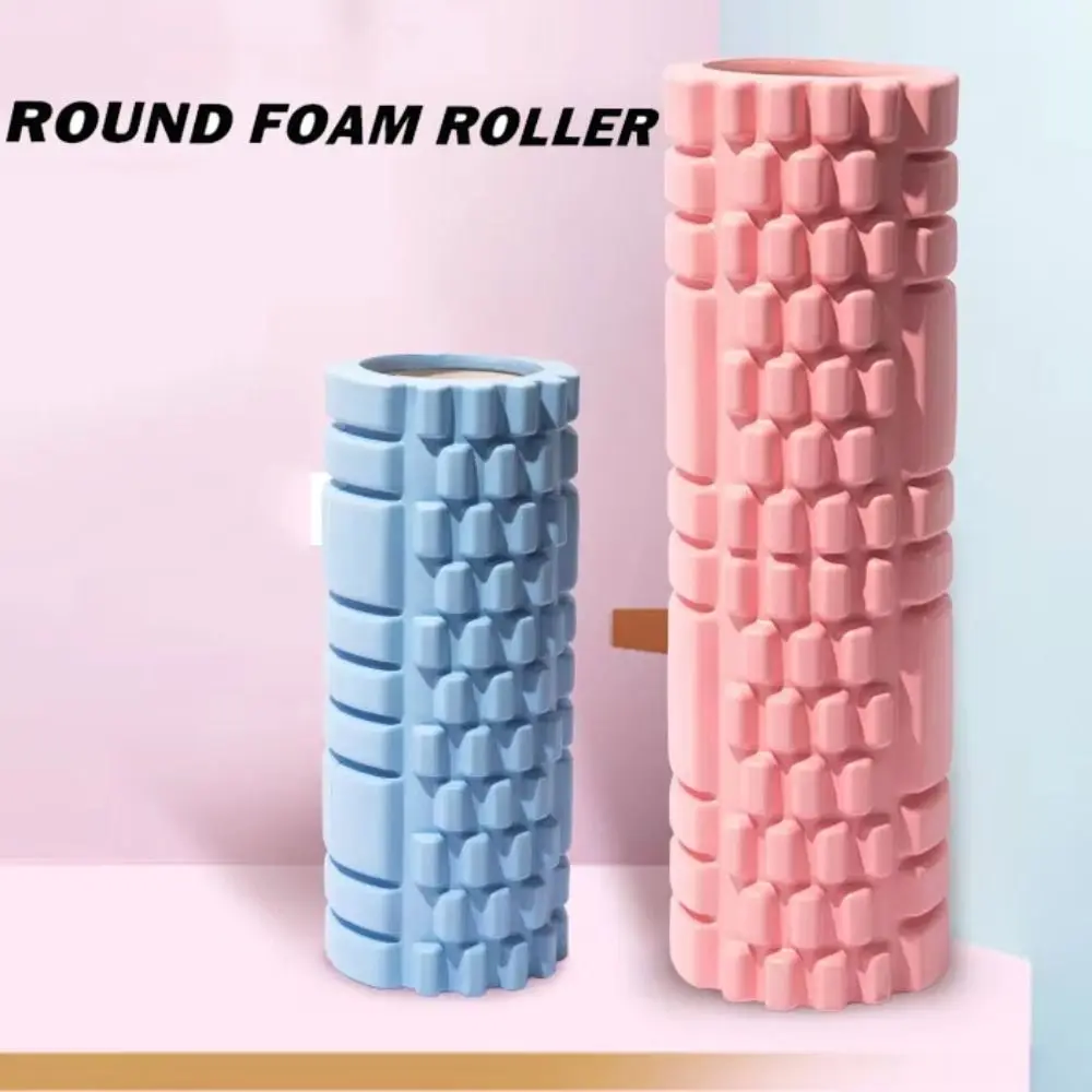 EVA Foam Yoga Foam Massage Roller High Density Gym Tool Yoga Pilates Foam Roller Self Massage Tool Pink Fitness Yoga Column