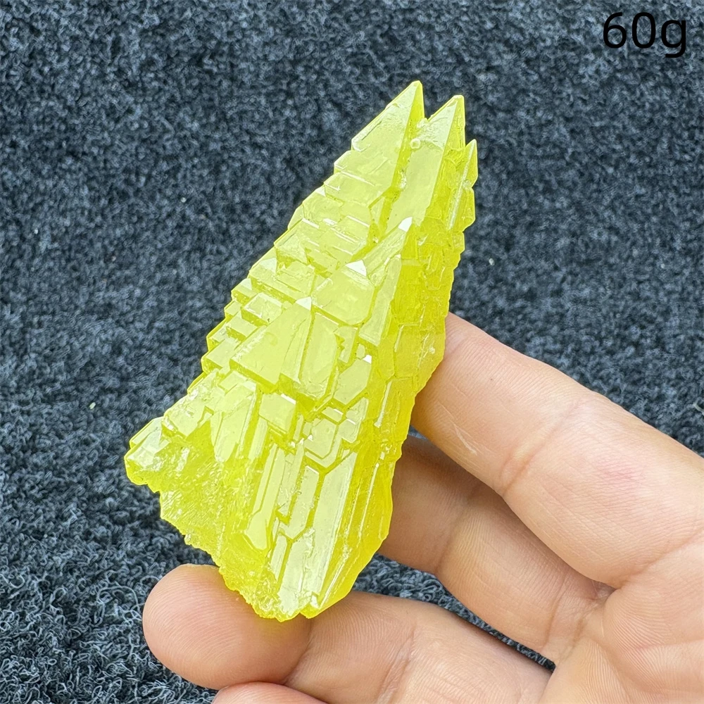 Burmese Yellow Natural Sulphur Ore Rough Raw Mineral Specimens for Crystal Gem Collection 100% Natural Healing Cure Stones