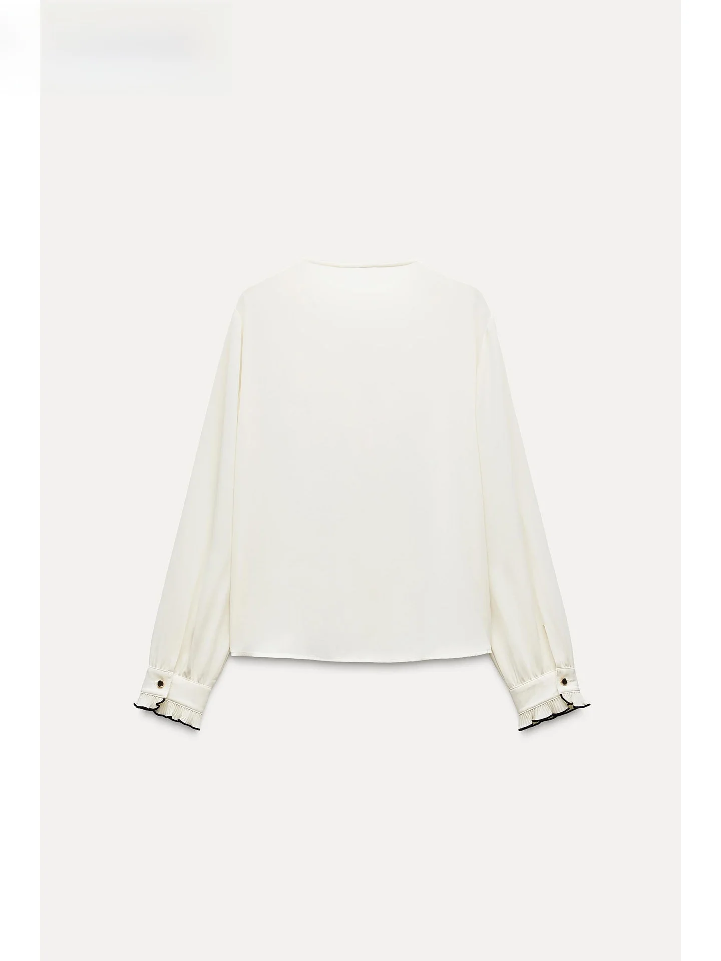 ZAPRHA 2025 Sle giapponese lungo Sve V-Ne irt da donna drappeggiato piccolo piega a strati colore decorativo Blo irt